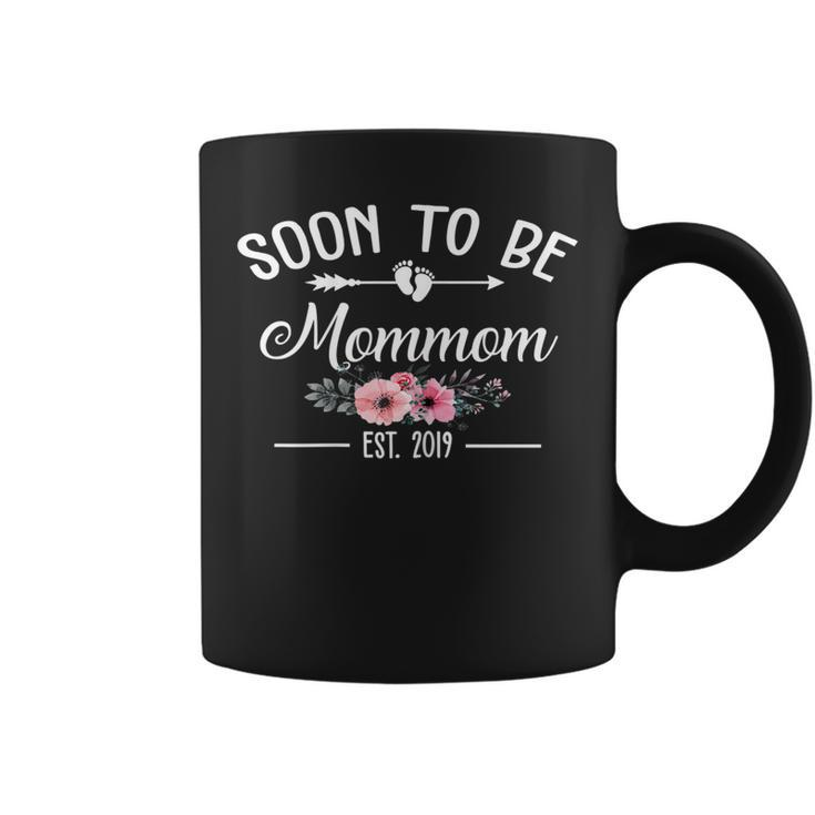 Soon To Be Mommom Est 2019  Mothers Day New Mommy Gif Coffee Mug