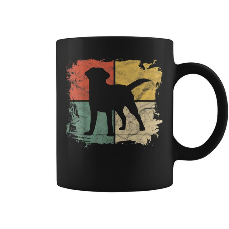 Square Retro Labrador Owner Gift Golden Black Lab Dad Mom  Coffee Mug