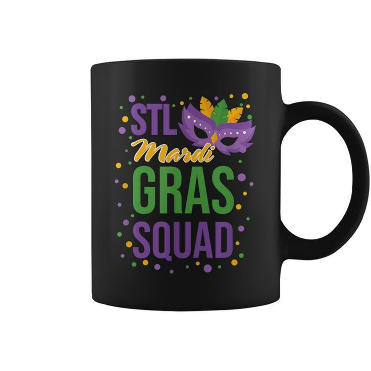 St Louis Soulard Mardi Gras Squad Matching Mardi Gras Coffee Mug