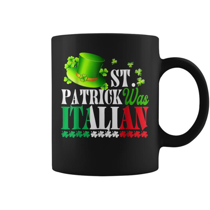 St Patrick Was Italian St Patricks Day Hat Clover Vintage  Coffee Mug