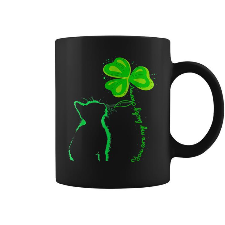 St Patricks Day Black Cat  My Lucky Charm  Coffee Mug