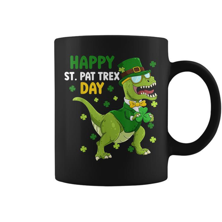 St Patricks Day Leprechaun Dinosaur Dino Happy St Pat Trex  Coffee Mug