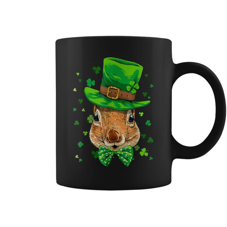 St Patricks Day Leprechaun Squirrel Rodents Shamrock Irish  Coffee Mug