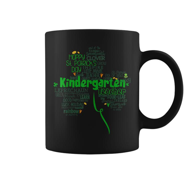 St Patricks Day Love Kindergarten Teacher Irish Shamrocks  Coffee Mug