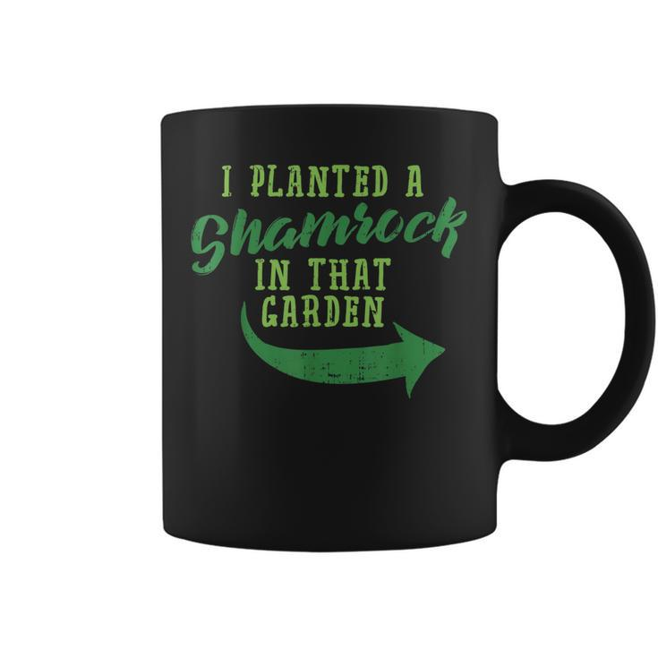 St Patricks Day Pregnancy Dad Planted Shamrock Baby Men  Coffee Mug