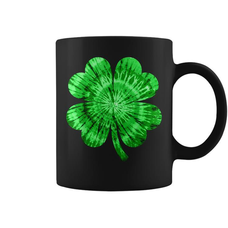 St Patricks Day Shamrock Tie Dye Women Irish Boy Lucky  Coffee Mug