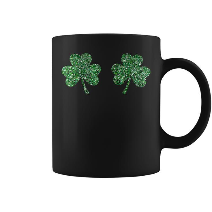 St Patricks Saint Paddys Green Tits Irish Shamrock Boobs Coffee Mug