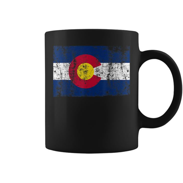 State Of Colorado Flag T  Gift For Men Women Vintage  Coffee Mug