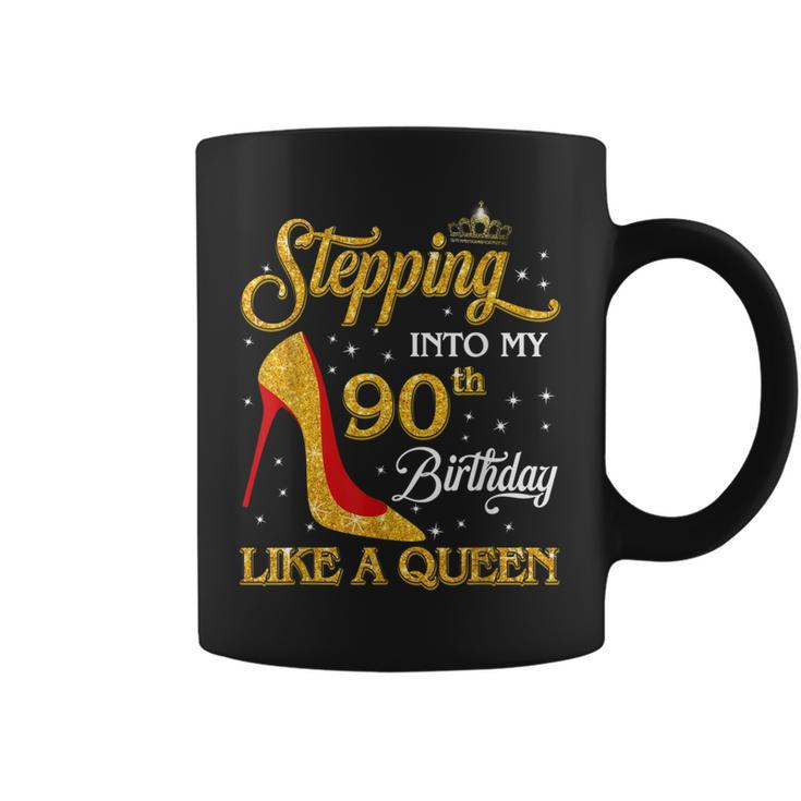 Stepping Into My 90Th Birthday 90 Year Old Gift Girls Women Coffee Mug