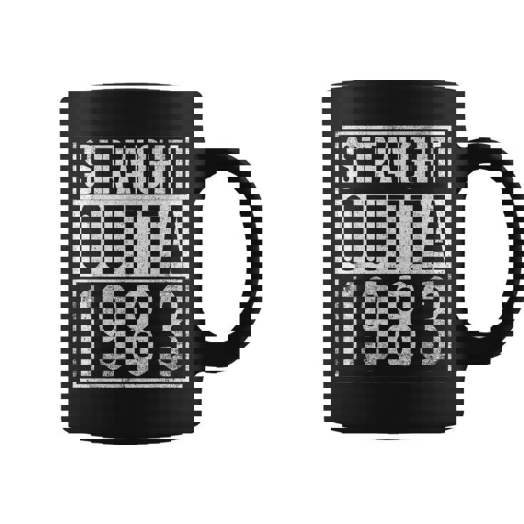 Straight Outta 1983 Year Of Birth Birthday  Coffee Mug