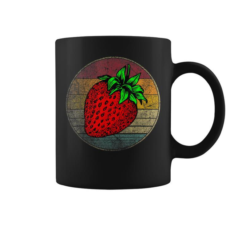 Strawberry Fruit Vintage Festival Distressed Retro 70S Gift  Coffee Mug