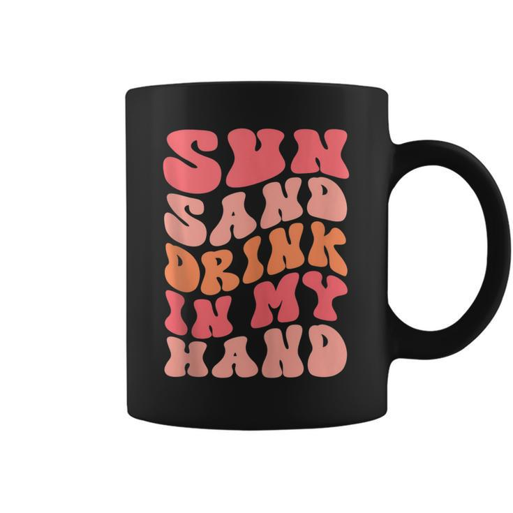 Sun Sand Drink In My Hand Ring On My Hand Bachelorette Party  Coffee Mug