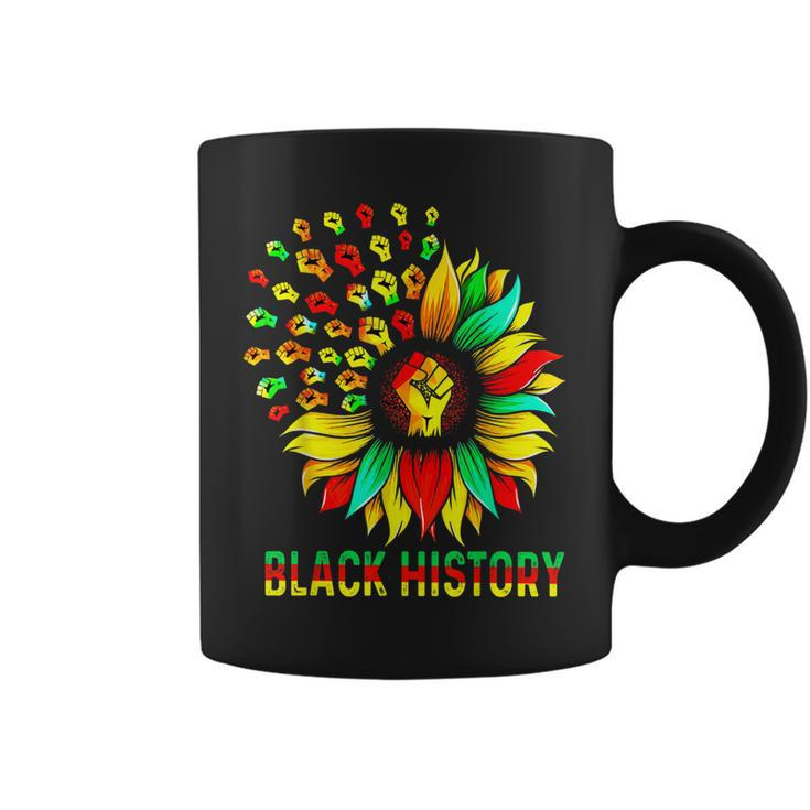 Sunflower Black History African American Black History  V2 Coffee Mug