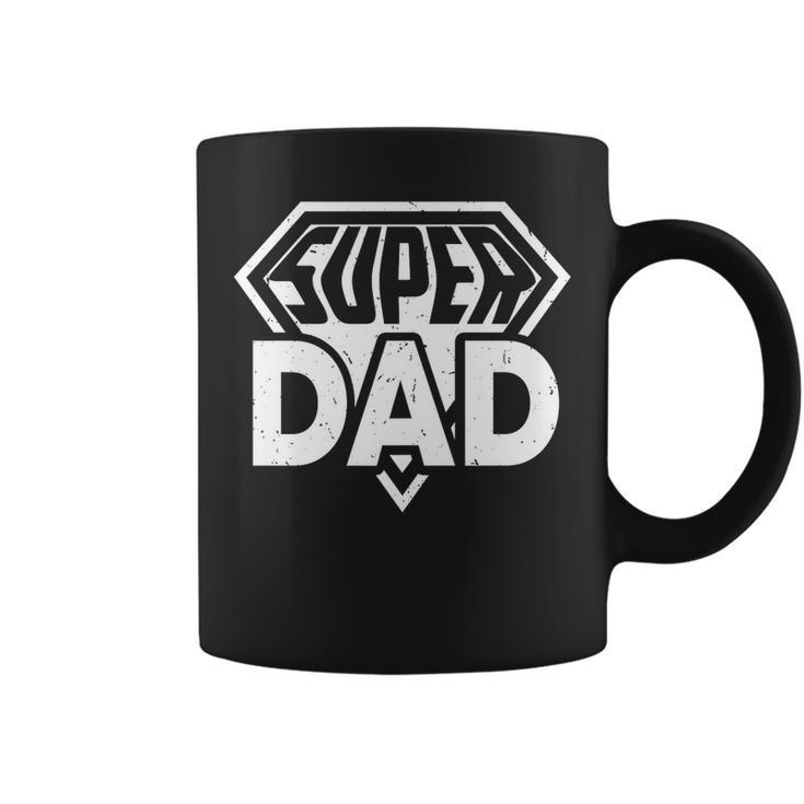 Super Dad Captain Funny Fathers Day Dad   Gift For Mens Coffee Mug