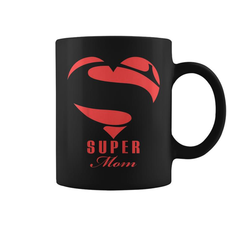 Super Mom Superhero T Shirt Gift Mother Father Day Coffee Mug