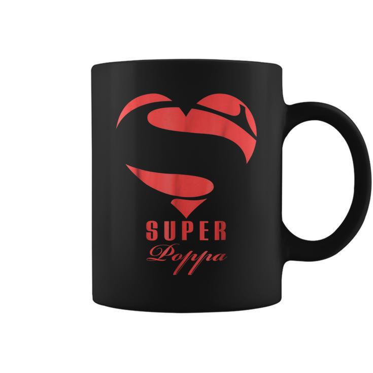 Super Poppa Superhero T  Gift Mother Father Day Coffee Mug