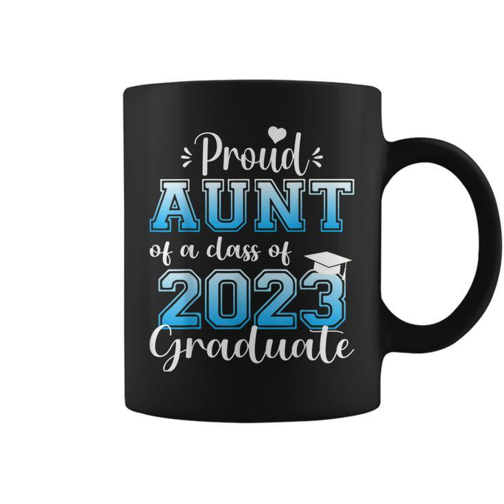 Super Proud Aunt Of 2023 Graduate Awesome Family College  Coffee Mug