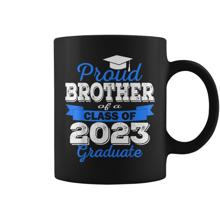 Super Proud Brother Of 2023 Graduate Awesome Family College  Coffee Mug