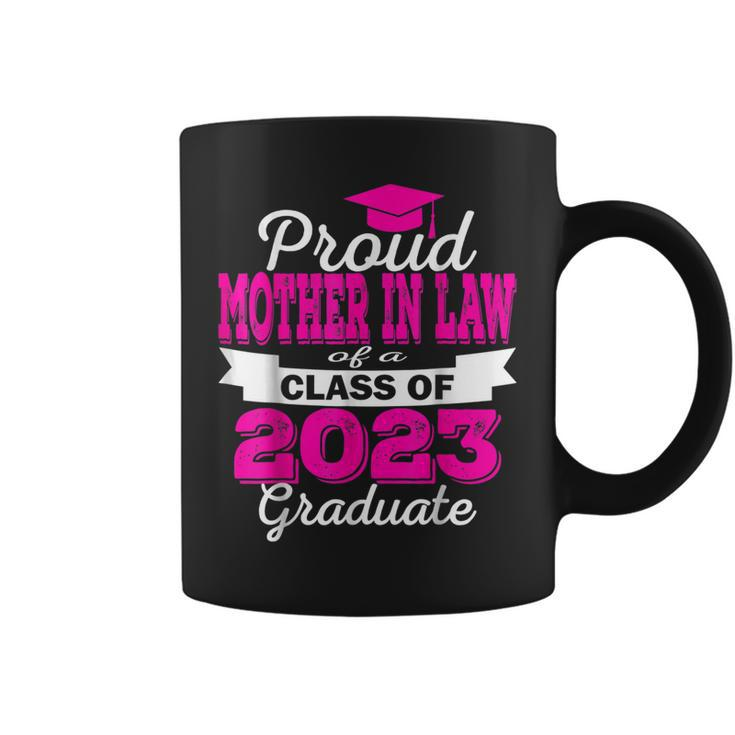 Super Proud Mother In Law Of 2023 Graduate Awesome Family  Coffee Mug