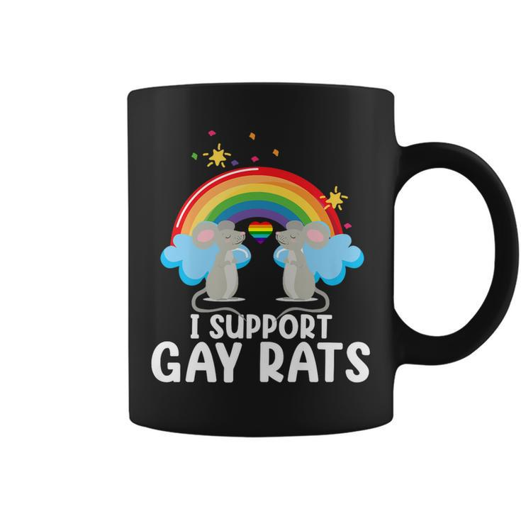 Support Gay Rats Lesbian Lgbtq Pride Month Support Graphic   Coffee Mug