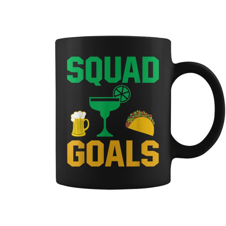 Taco Tequila Beer Squad Goals Coffee Mug