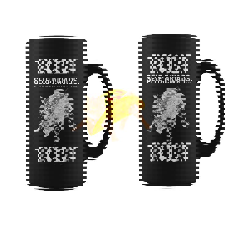 Tacocat Spelled Backward Is Tacocat | Love Cat And Taco Coffee Mug