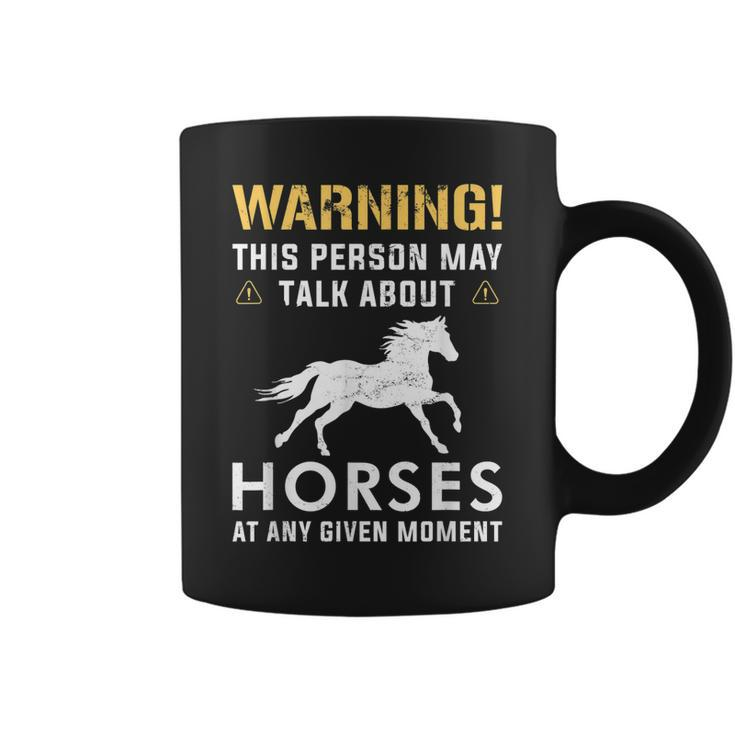 Talk About Horses Women Girls Horseback Riding Horse Lover  Coffee Mug