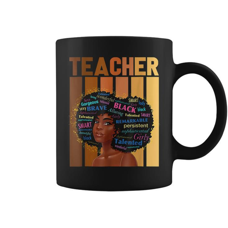 Teacher Black History Month African American Melanin Woman  V2 Coffee Mug