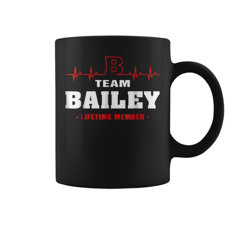 Team Bailey Lifetime Member  Surname Last Name Coffee Mug