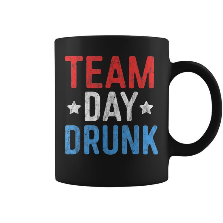 Team Day Drunk T Shirt 4Th July Patriotic Drinking Shirt Men Coffee Mug