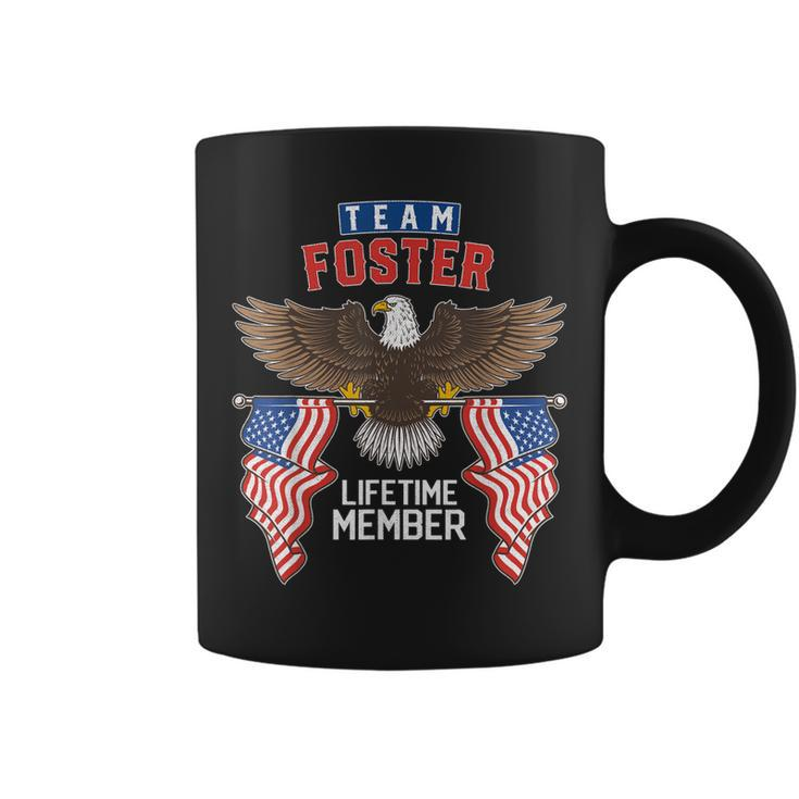 Team Foster Lifetime Member  Us Flag Coffee Mug