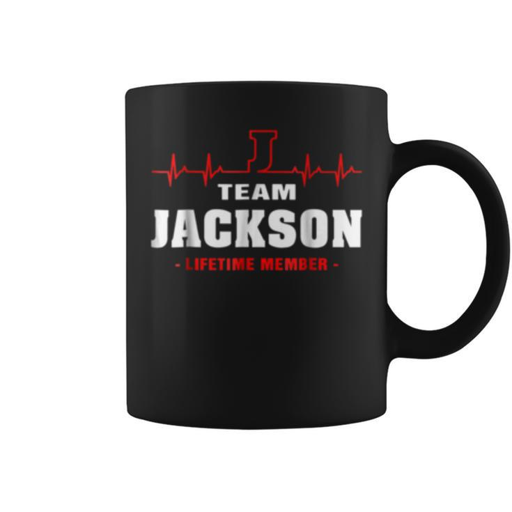 Team Jackson Lifetime Member  Surname Last Name Coffee Mug