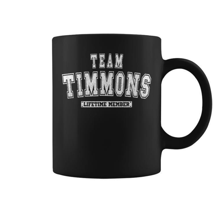 Team Timmons Lifetime Member Family Last Name Coffee Mug