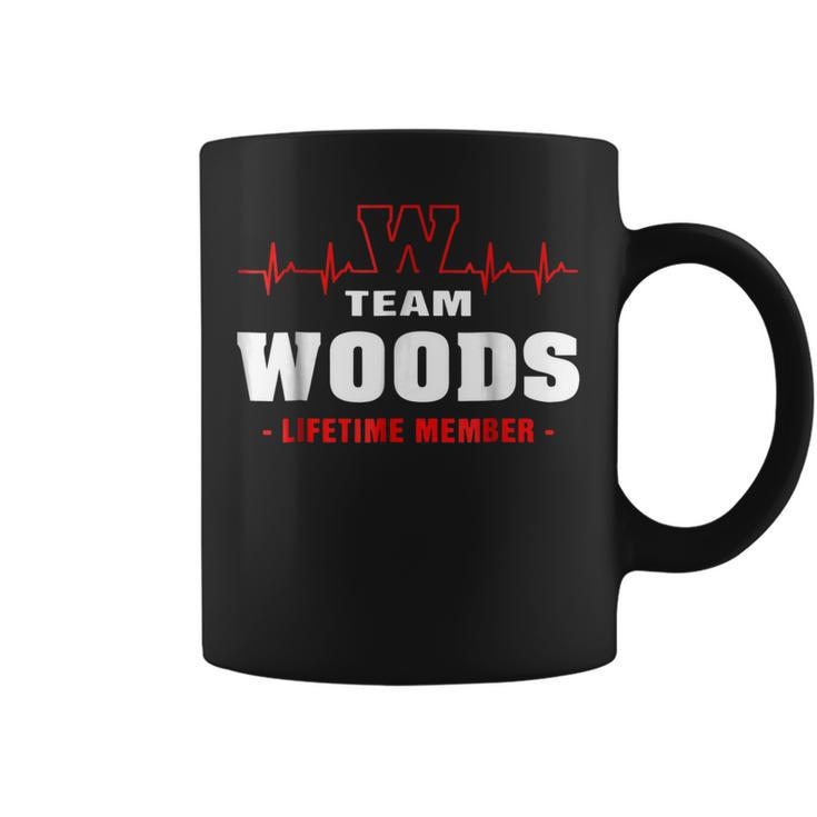 Team Woods Lifetime Member  Name Surname Last Name Coffee Mug