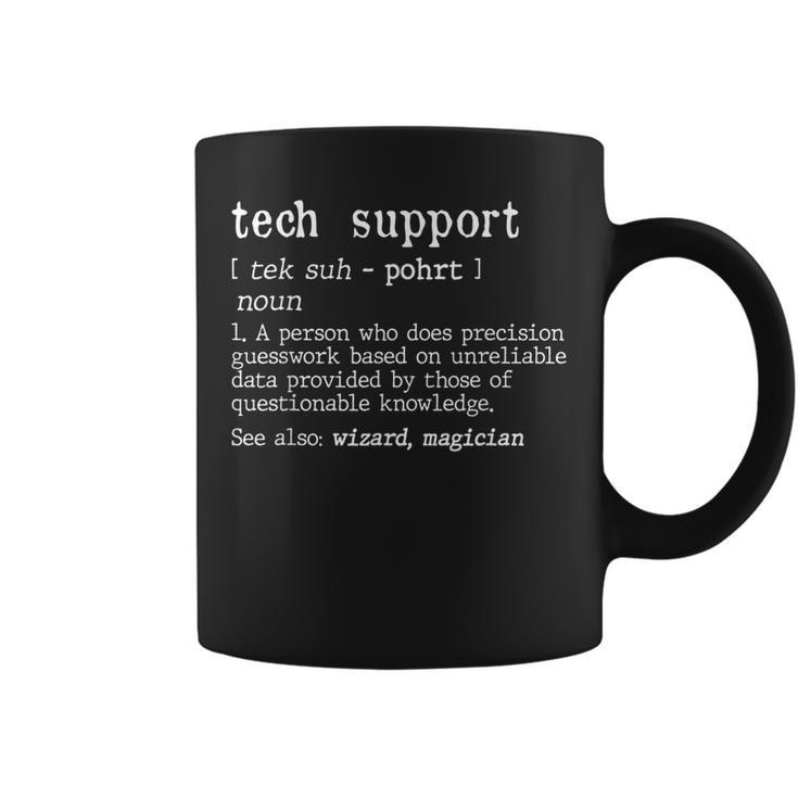 Tech It Support Definition Funny Computer Nerd Programmers  Coffee Mug