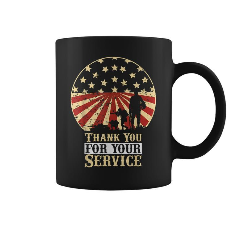 Thank You For Your Service On Veterans Day And Memorial Day  Coffee Mug