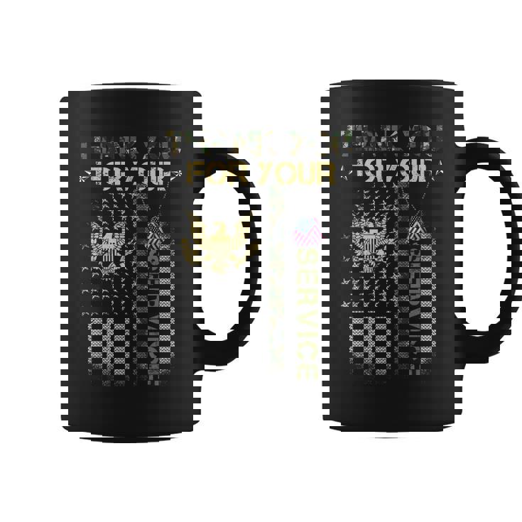 Thank You For Your Service Patriotic Usa Flag Veterans Day Coffee Mug