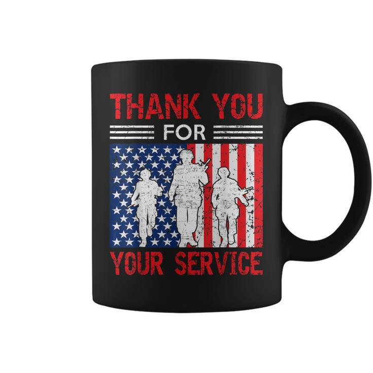 Thank You For Your Services Patriotic Veterans Day Men Women  Coffee Mug