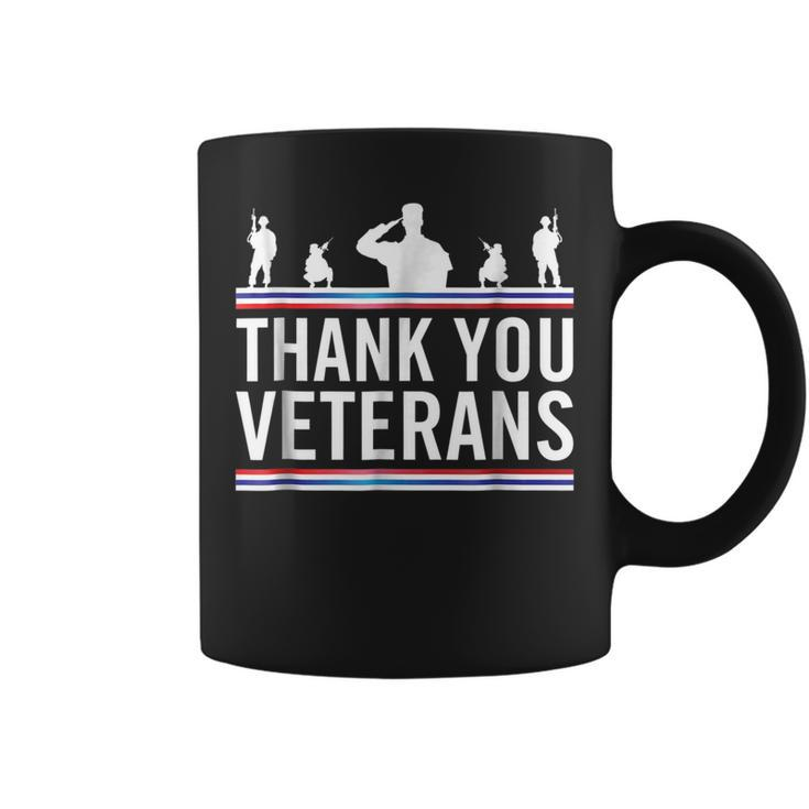 Thank You Veterans Day Military Vets Patriotic Salute Coffee Mug