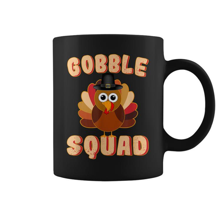 Thanksgiving Day Turkey Day Funny Thanksgiving Gobble Squad Coffee Mug