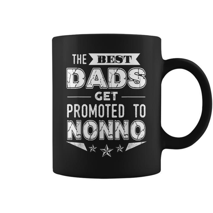 The Best Dads Get Promoted To Nonno Italian Grandpa T  Gift For Mens Coffee Mug