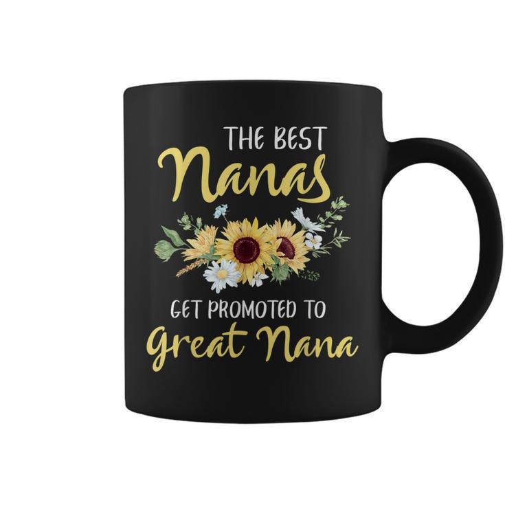 The Best Nanas Get Promoted To Great Nana New Great Nana  Coffee Mug