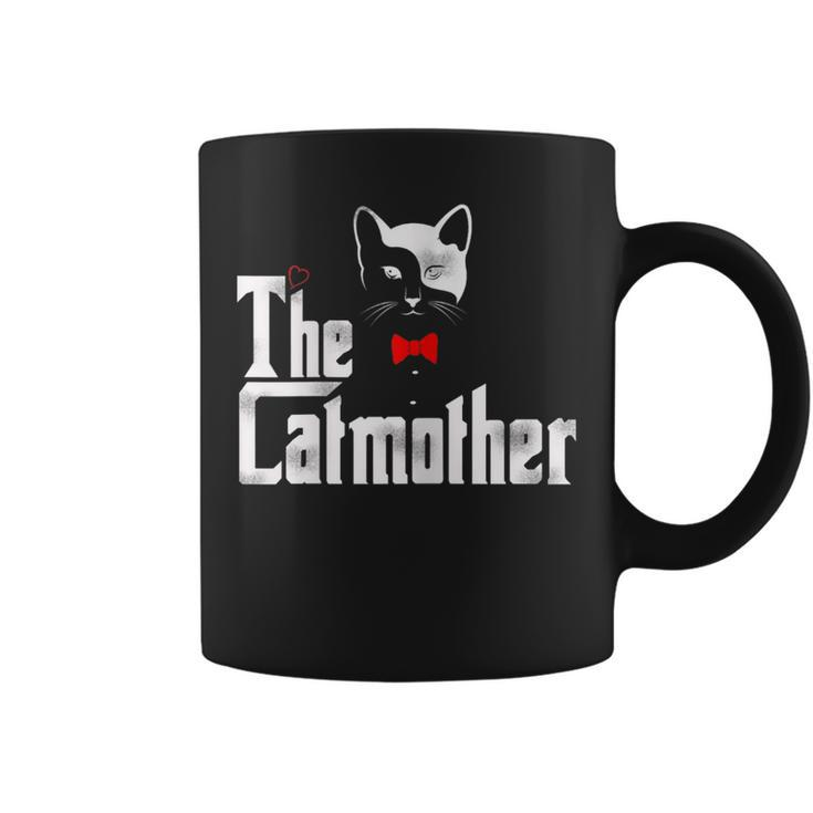 The Catmother  Funny Cat Mom Gifts Father Of Cats Coffee Mug