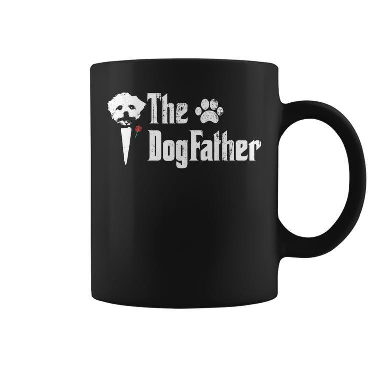 The Dogfather Maltese Dog Dad  Fathers Day Coffee Mug