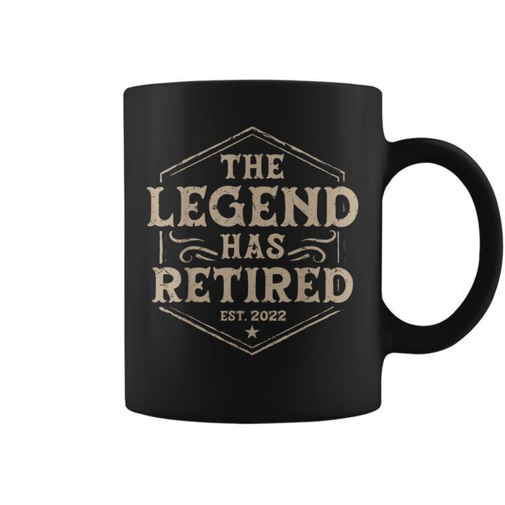 The Legend Has Retired 2022 Retirement Gifts For Men Coffee Mug