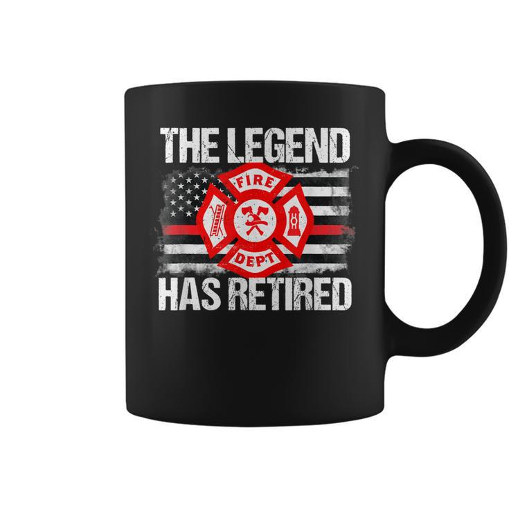 The Legend Has Retired Firefighter Retirement Party Men Coffee Mug
