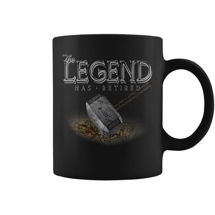 The Legend Has Retired Retirement Gifts For Men Women   Coffee Mug