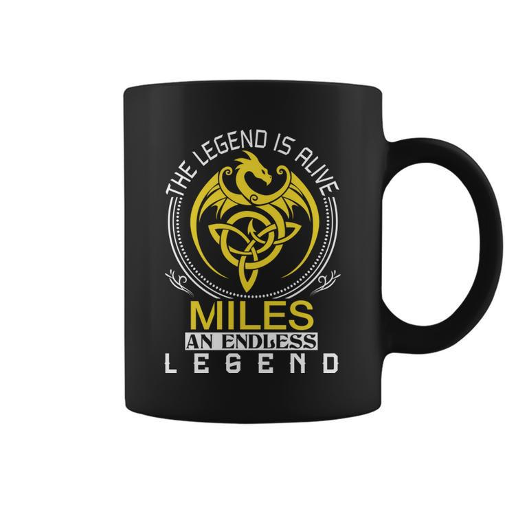 The Legend Is Alive Miles Family Name Coffee Mug