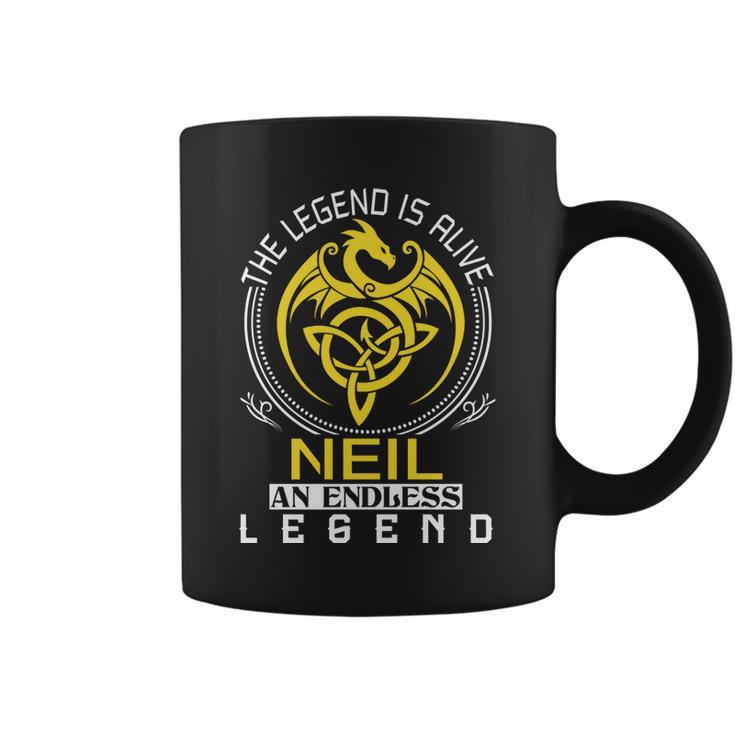 The Legend Is Alive Neil Family Name  Coffee Mug