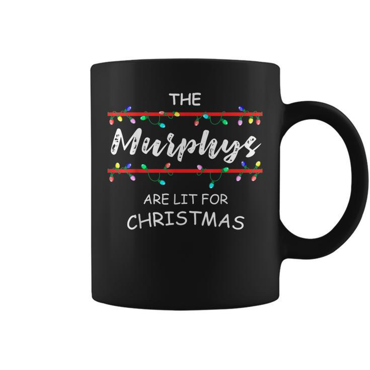The Murphys Are Lit For Christmas Family Christmas Design Coffee Mug